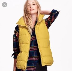 OLD NAVY Womens Yellow Puffer Vest